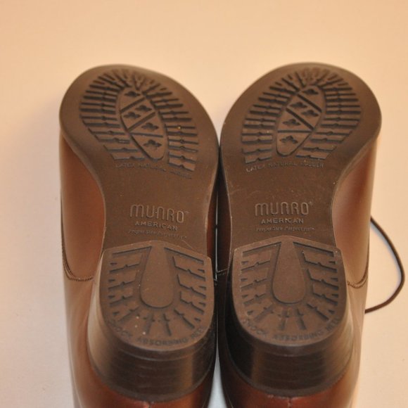 Munro American Bardot Lace Up Boots Brown 8 N - Picture 6 of 8